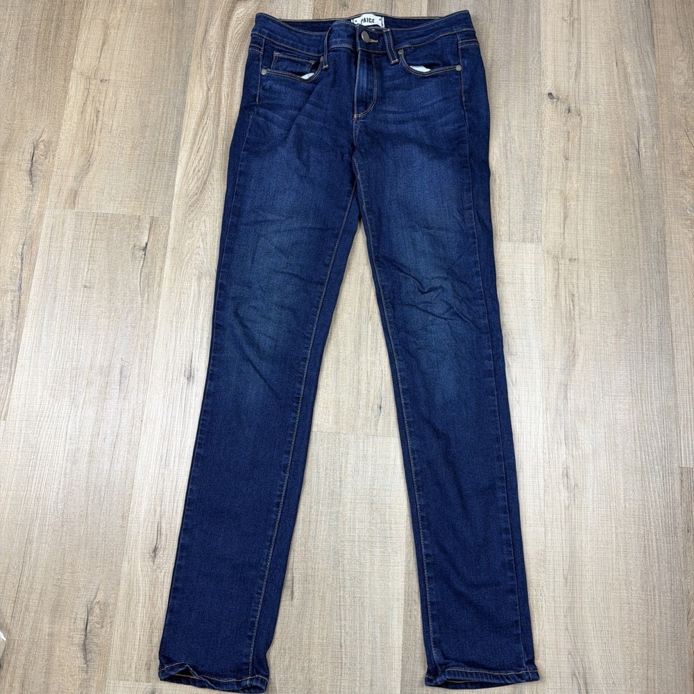 Paige Skyline Skinny Jeans Women's 27 Dark Wash Stretch Denim Made in USA